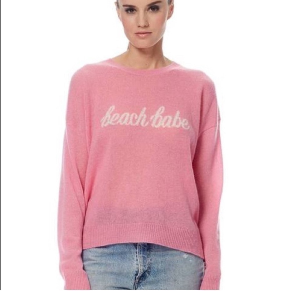 360 Cashmere Pink Beach Babe Cashmere Sweater SzXS